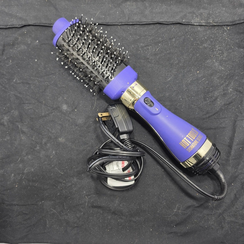 Hot Tools Signature Series One-Step Blowout Hair Dryer Brush Purple